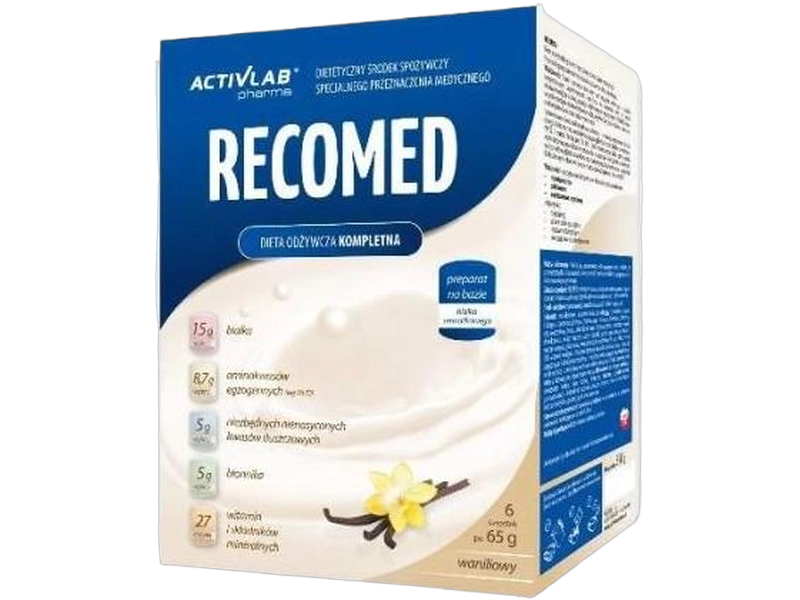 RecoMed, smak waniliowy, proszek, 6 sasz.