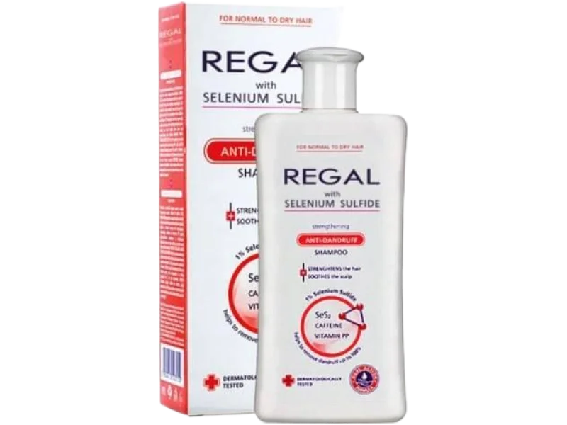 Regal szampon przeciwłupieżowy z siarczkiem selenu do włosów normalnych i suchych, 200 ml