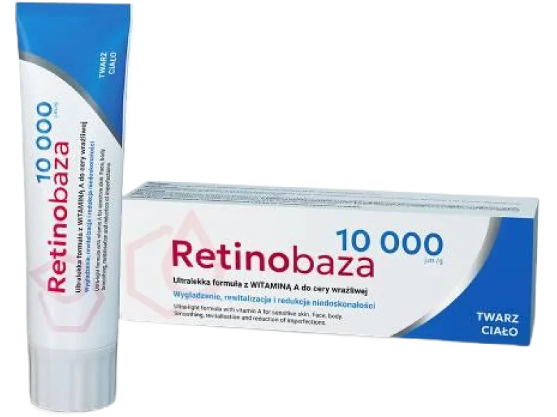 Retinobaza 10000 Ultralekka formuła z witaminą A do cery wrażliwej, krem, 30 g