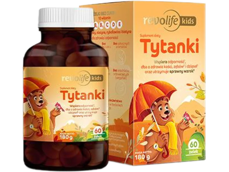 Revolife Kids Tytanki, żelki, 60 szt.