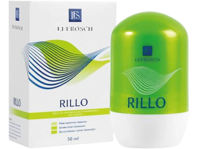 RILLO emulsja zapobiegająca nadmiernej potliwości, 50 ml