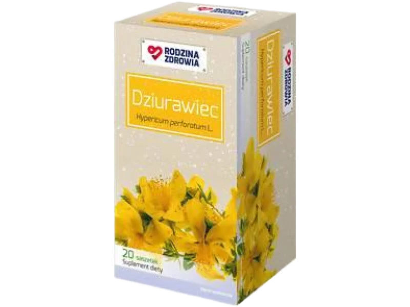 Rodzina Zdrowia Dziurawiec, zioła do zaparzania, 20 sasz.