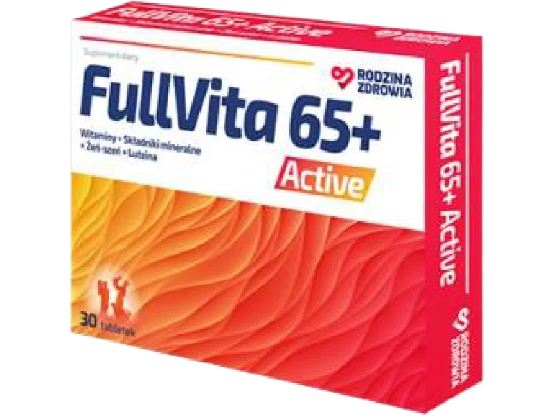 Rodzina Zdrowia FullVita 65+ Active, tabletki, 30 tabl.