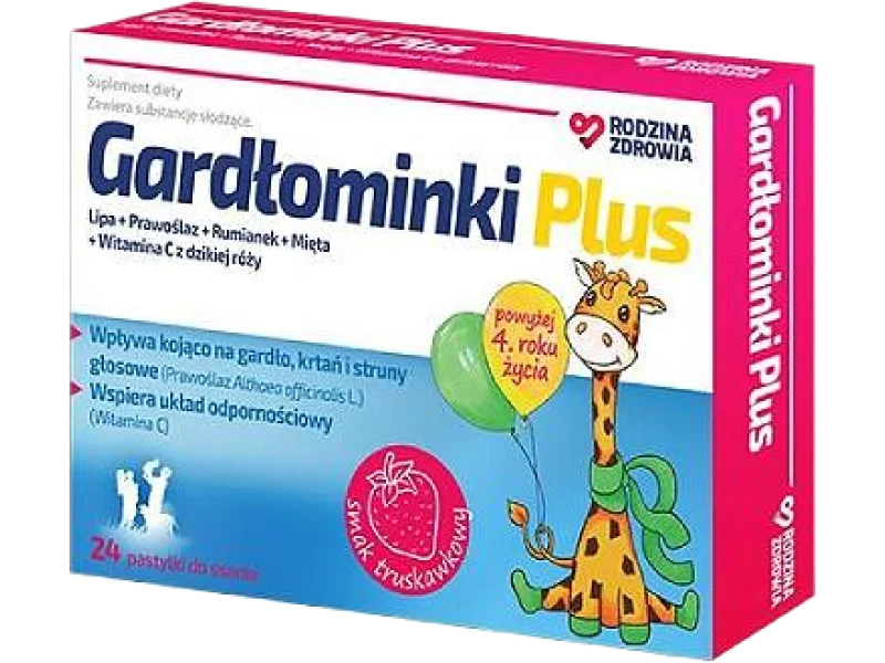 Rodzina Zdrowia Gardłominki Plus, pastylki do ssania, 24 pastyl.