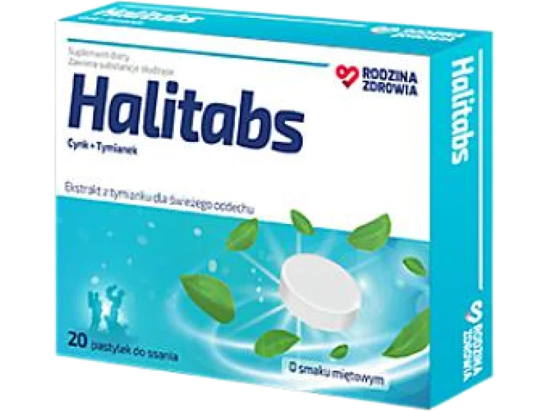 Rodzina Zdrowia Halitabs, pastylki do ssania, 20 szt.