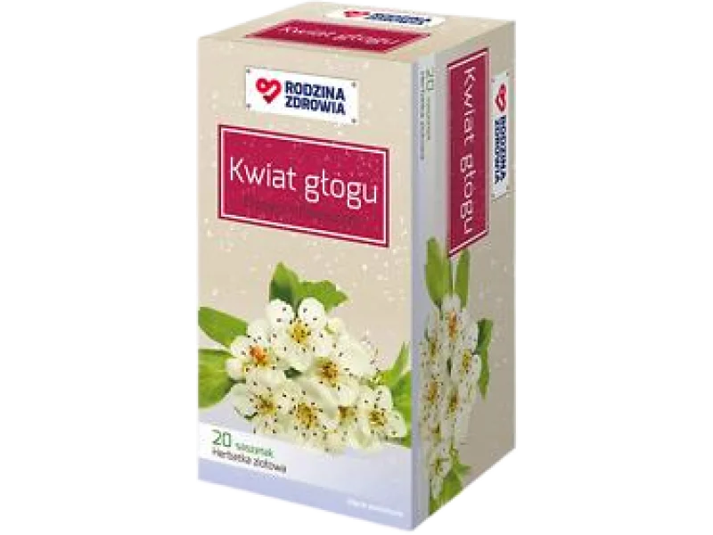 Rodzina Zdrowia Kwiat Głogu Herbatka ziołowa, zioła do zaparzania, 20 sasz.