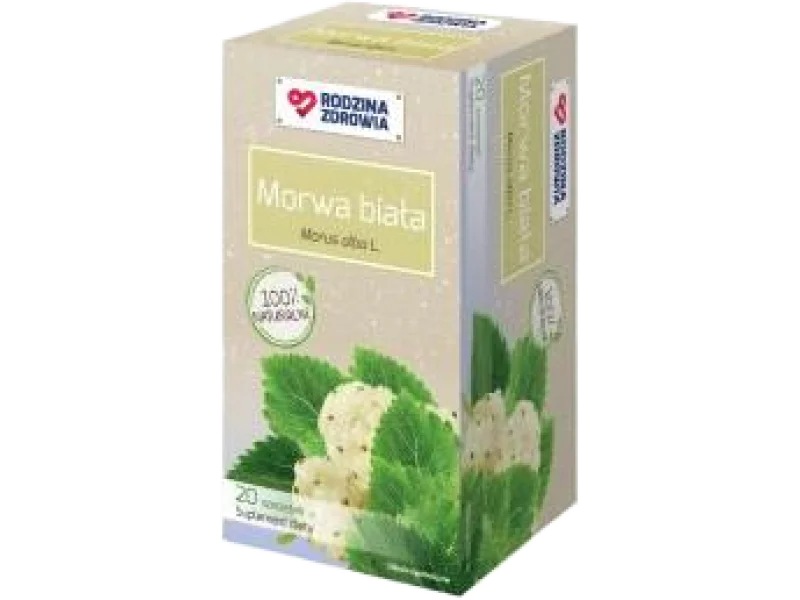 Rodzina Zdrowia Morwa biała, zioła do zaparzania, 2000 mg, 20 sasz.