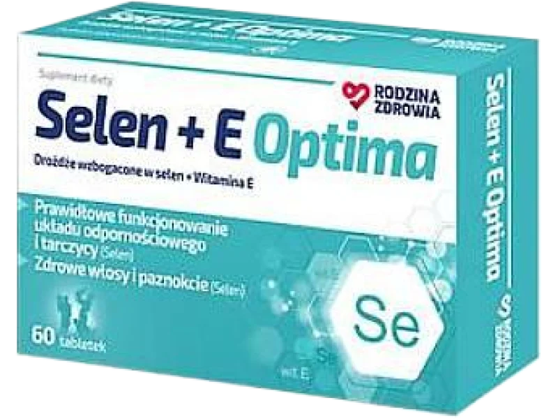 Rodzina Zdrowia Selen+E Optima, tabletki, 55 μg, 60 tabl.