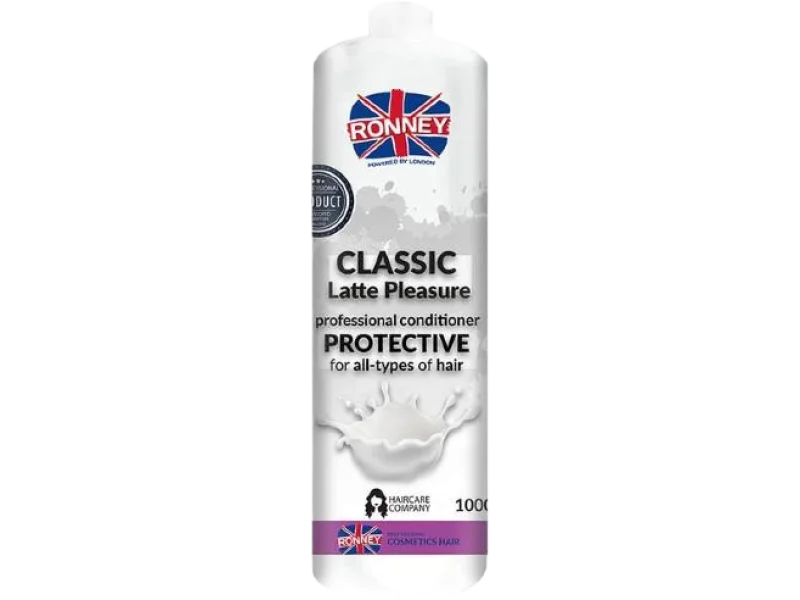 RONNEY Classic Latte Pleasure Odżywka ochronna do każdego rodzaju włosów, 1000 ml