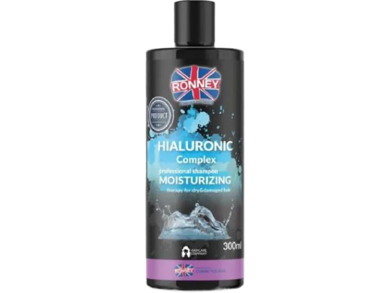 RONNEY Hialuronic Complex Szampon do włosów suchych i zniszczonych z kwasem hialuronowym, 300 ml