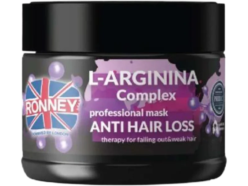 RONNEY L-Arginina Complex Professional Mask Anti Hair Loss Therapy Maska przeciw wypadaniu włosów z L-argininą, 300 ml