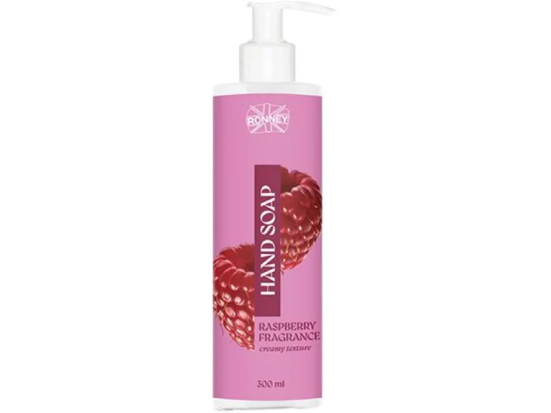 RONNEY Raspberry Mydło do rąk Malina, płyn, 300 ml