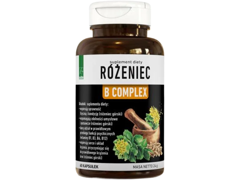 Różeniec B Complex, kapsułki, 60 kaps.