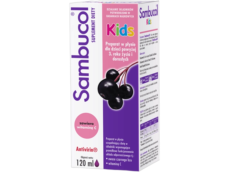 Sambucol Kids, płyn, 120 ml