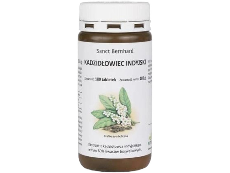 Sanct Bernhard Kadzidłowiec indyjski, tabletki, 180 tabl.