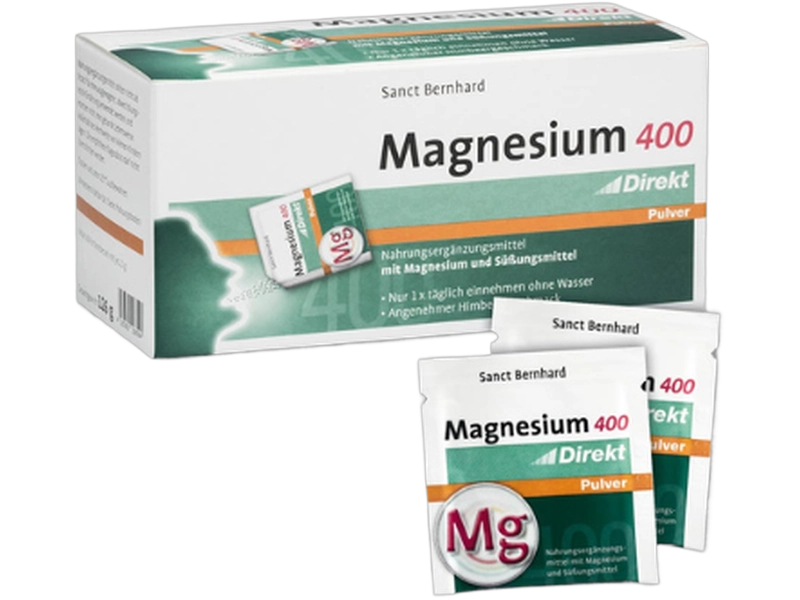 Sanct Bernhard Magnesium magnez w proszku, proszek, 400 mg, 60 sasz.