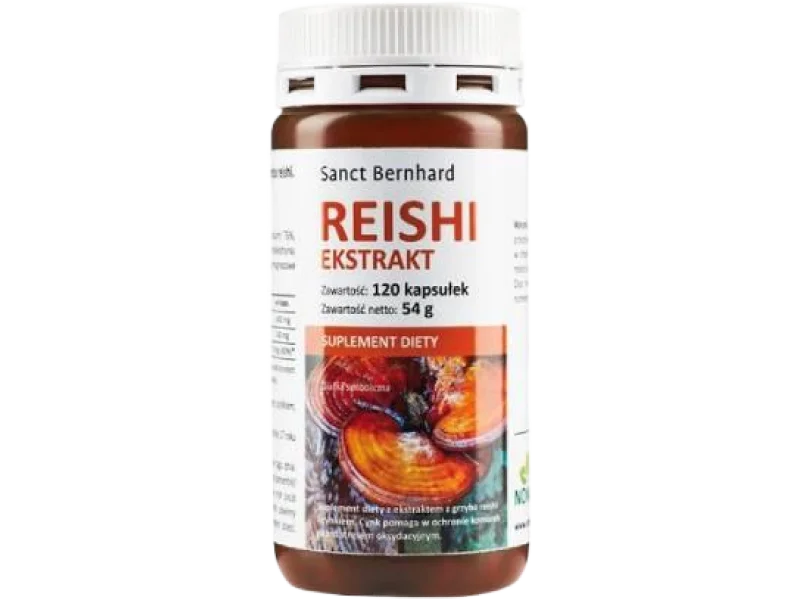 SANCT BERNHARD Reishi ekstrakt, kapsułki, 350 mg, 120 kaps.