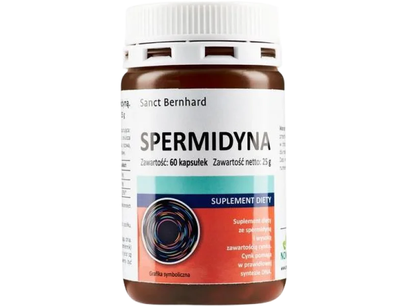 Sanct Bernhard Spermidyna KRÓTKA DATA 05.09.2025, kapsułki, 0,6 mg, 60 kaps.