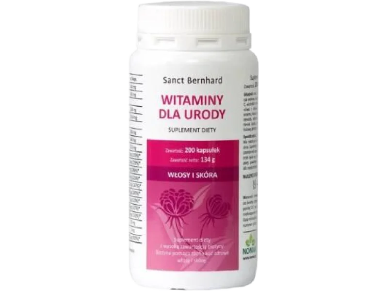 SANCT BERNHARD Witaminy dla urody, kapsułki, 200 kaps.