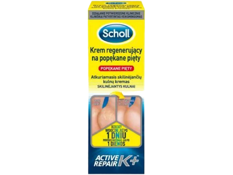 SCHOLL Krem regenerujący na pękające pięty, 60 ml