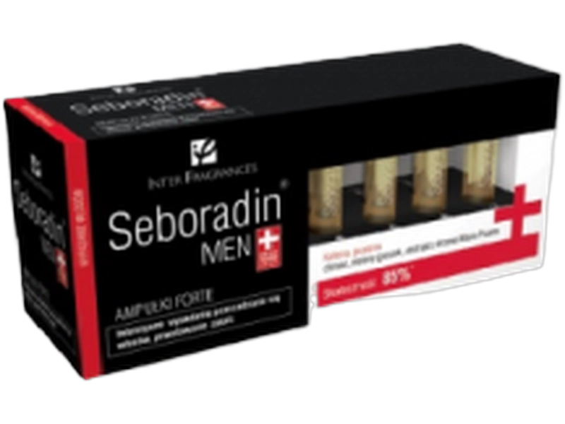 Seboradin Men Forte przeciw wypadaniu włosów, ampułki, 14 amp.