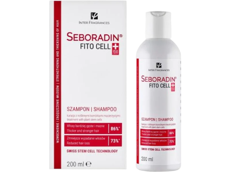 SEBORADIN FITOCELL Szampon stymulujący odrastanie włosów, 200 ml