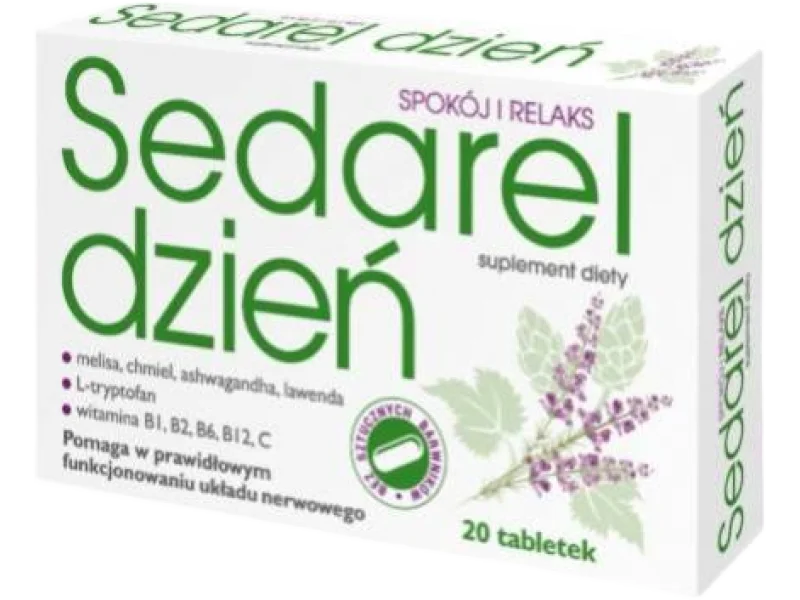 Sedarel DZIEŃ, tabletki powlekane, 20 tabl.