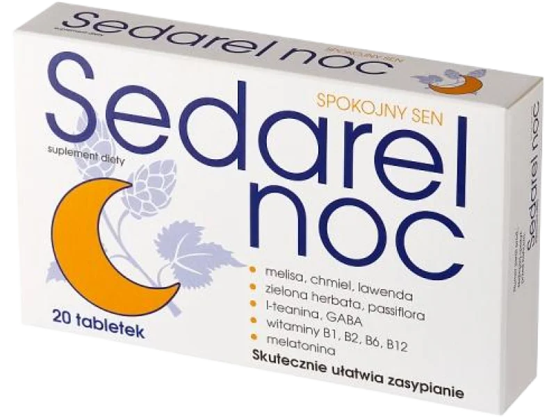 Sedarel Noc, tabletki, 1 mg, 20 tabl.