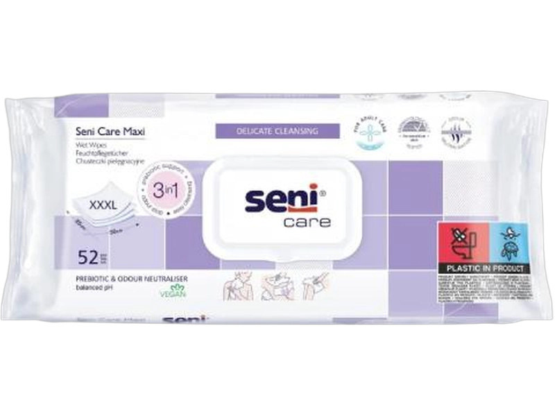 Seni Care chusteczki pielęgnacyjne Maxi, 52 szt.