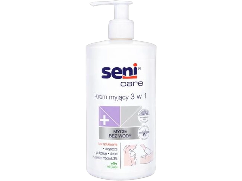 Seni Care krem myjący 3w1, 3%, 500 ml