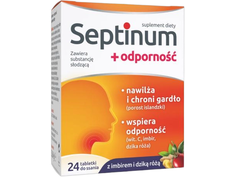 Septinum + odporność, tabletki do ssania, 24 tabl.