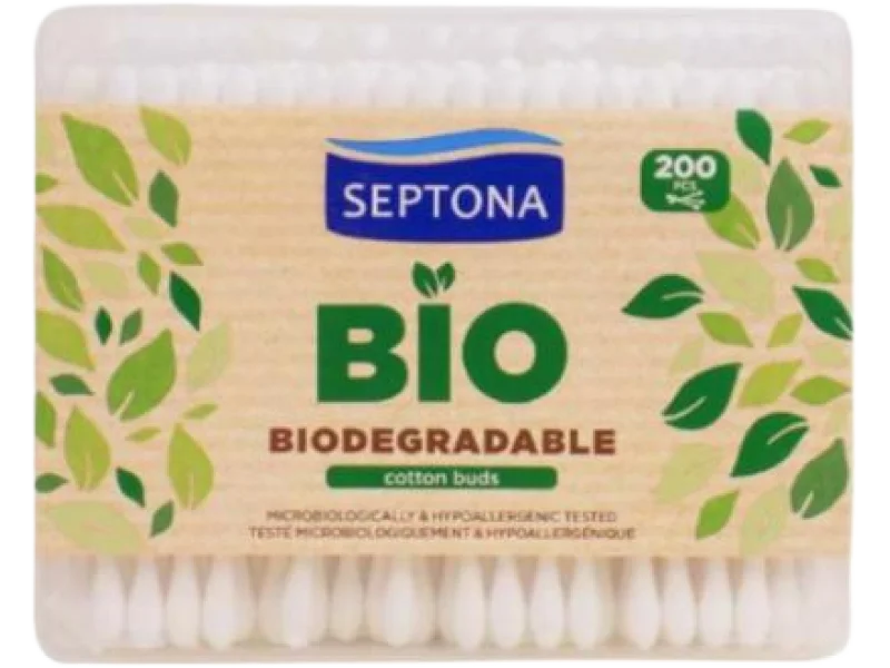 SEPTONA biodegradowalne patyczki higieniczne, 100 szt.