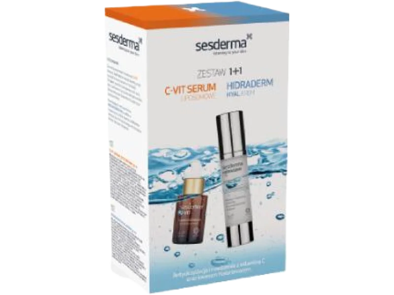 SESDERMA Zestaw C-Vit Serum liposomowe + Hidraderm Hyal krem, 30ml + 50ml ml