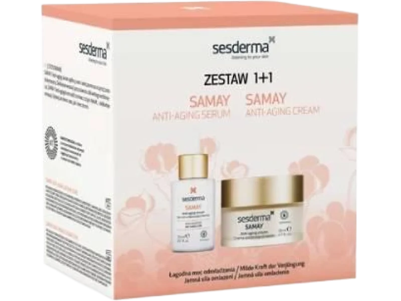 SESDERMA Zestaw Samay Krem + Serum do cery wrażliwej, krem,serum, 50 + 30 ml