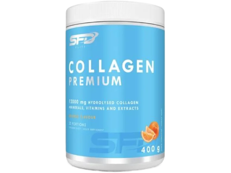 SFD Collagen Premium o smaku pomarańczowym, proszek, 400 g