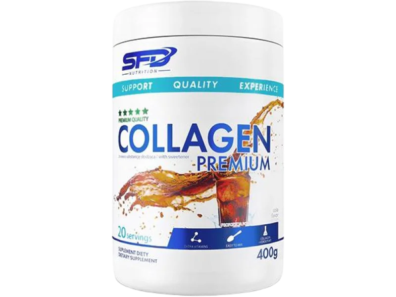 SFD Collagen Premium, smak cola, proszek, 400 g