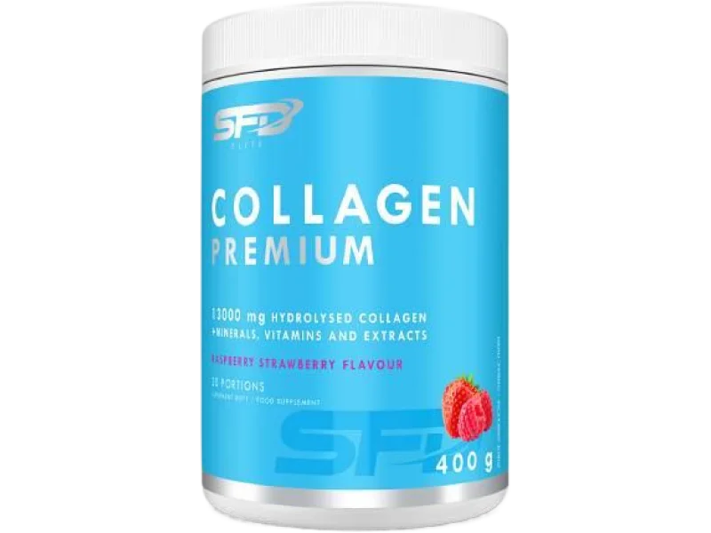 SFD Collagen Premium smak truskawka-malina, proszek, 400 g