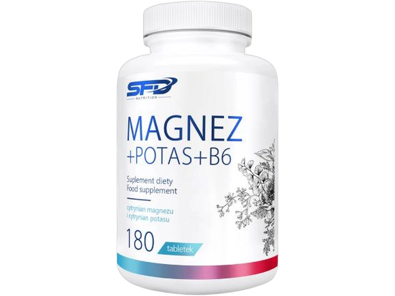 SFD Magnez + potas B6, tabletki, 180 tabl.