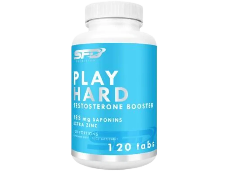SFD Play Hard Testosterone Booster New, tabletki, 120 tabl.