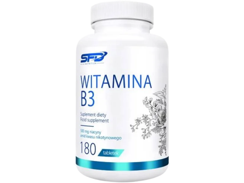SFD Witamina B3, tabletki, 500 mg, 180 tabl.