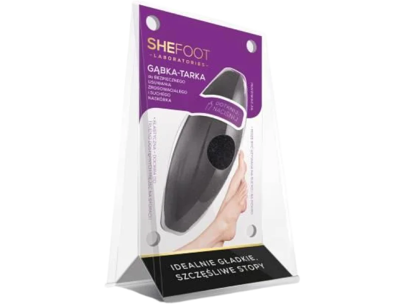 SHEFOOT LABORATORIES Gąbka-tarka do bezpiecznego usuwania naskórka, 1 szt.