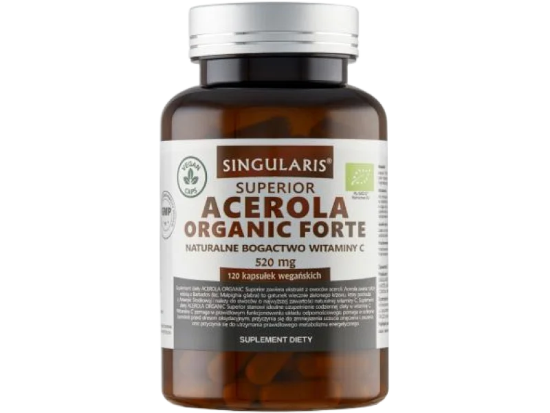 Singularis Acerola Organic Forte, kapsułki, 520 mg, 60 kaps.