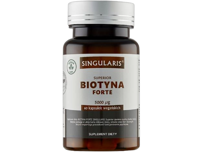 Singularis Biotyna forte, kapsułki, 5000 µg, 60 kaps.