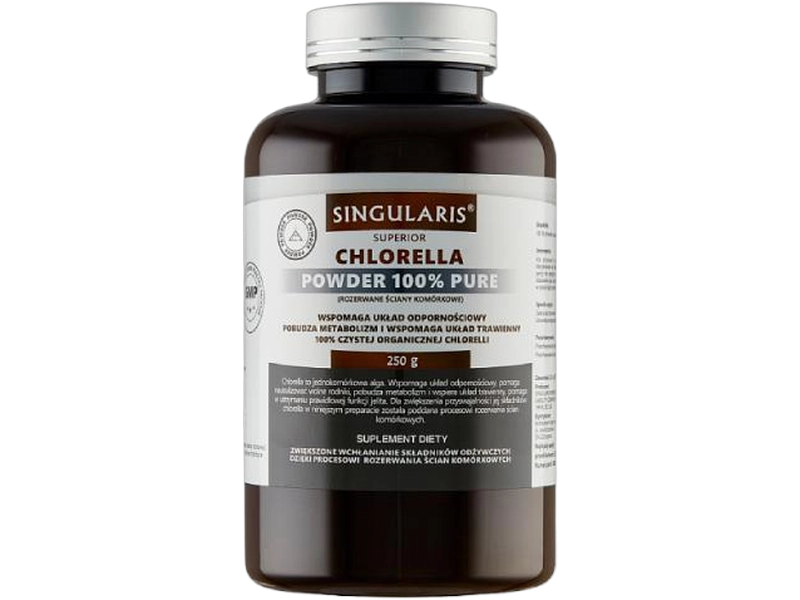 Singularis Chlorella Powder Pure, proszek, 250 g