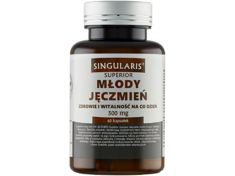 SINGULARIS Młody jęczmień, kapsułki, 500 mg, 60 kaps.