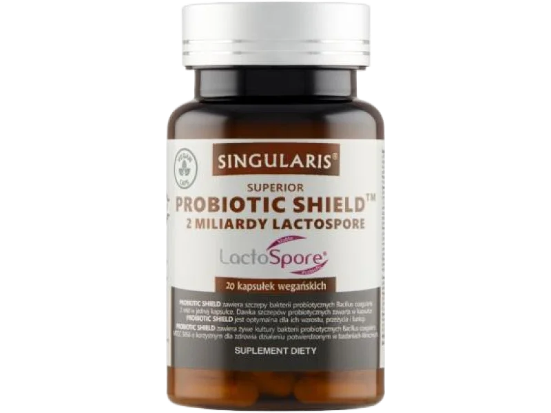 Singularis Superior Probiotic Shield, kapsułki, 2 x 10⁹ CFU, 20 szt.