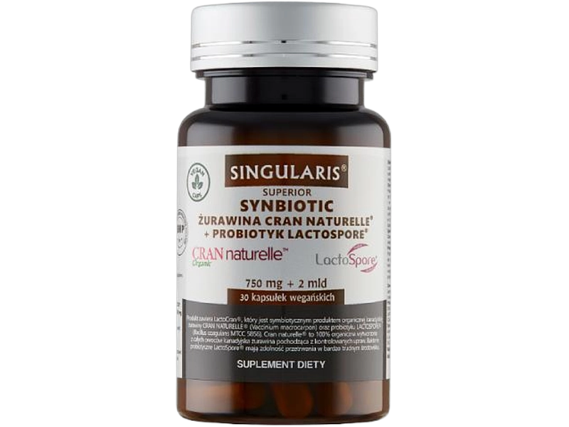 Singularis Superior Synbiotic żurawina Cran Nature, kapsułki, 30 kaps.