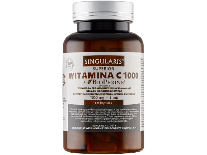 SINGULARIS Witamina C 1000, kapsułki, 1000 mg, 120 kaps.