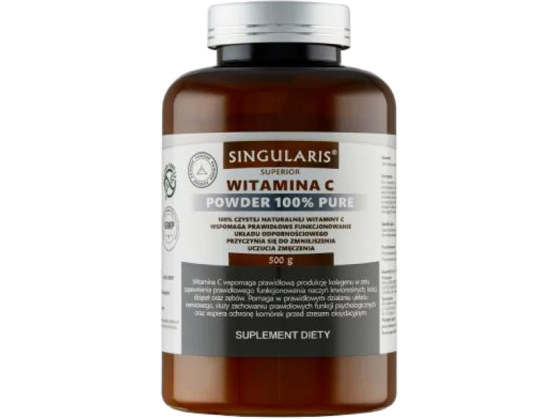 SINGULARIS Witamina C Powder 100% Pure, proszek, 1 g, 500 g