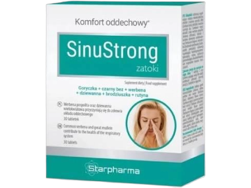 SinuStrong Zatoki, tabletki, 30 tabl.